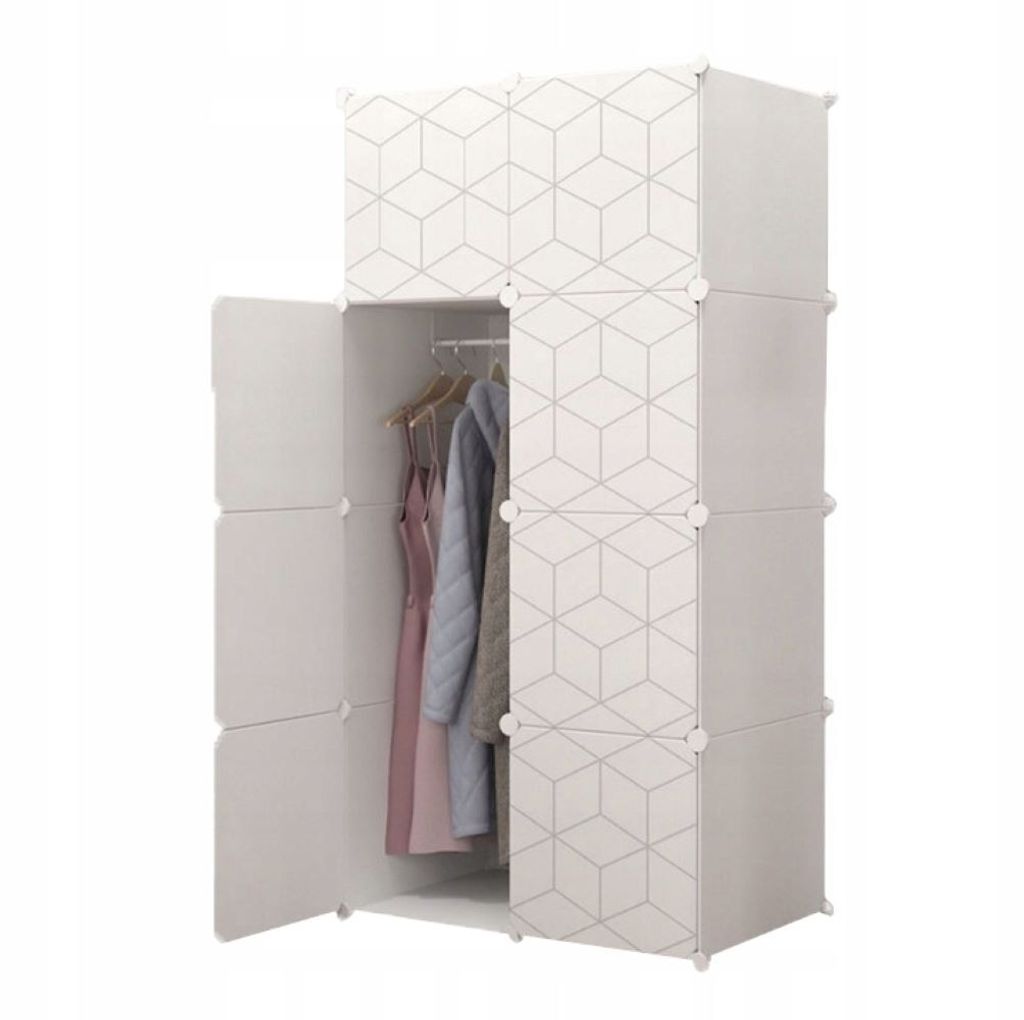 MODULARER KLEIDERSCHRANK GEOMETRISCHER 147/75/47 cm Produktbild 