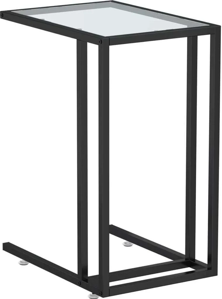 Supporto Laptop SYFAX 50x35x65 cm - Tavolino Divano Vetro Temperato