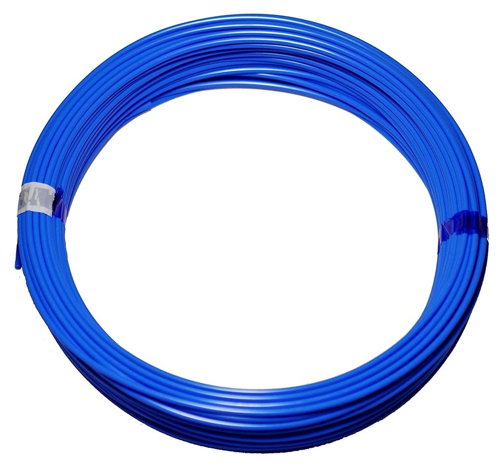 Polyurethan Druckluft Schlauch PolyurethanPneumatikschlauch, 10/8mm Außen-/Innen-Ø, 50 m Rolle, Farbe: blau