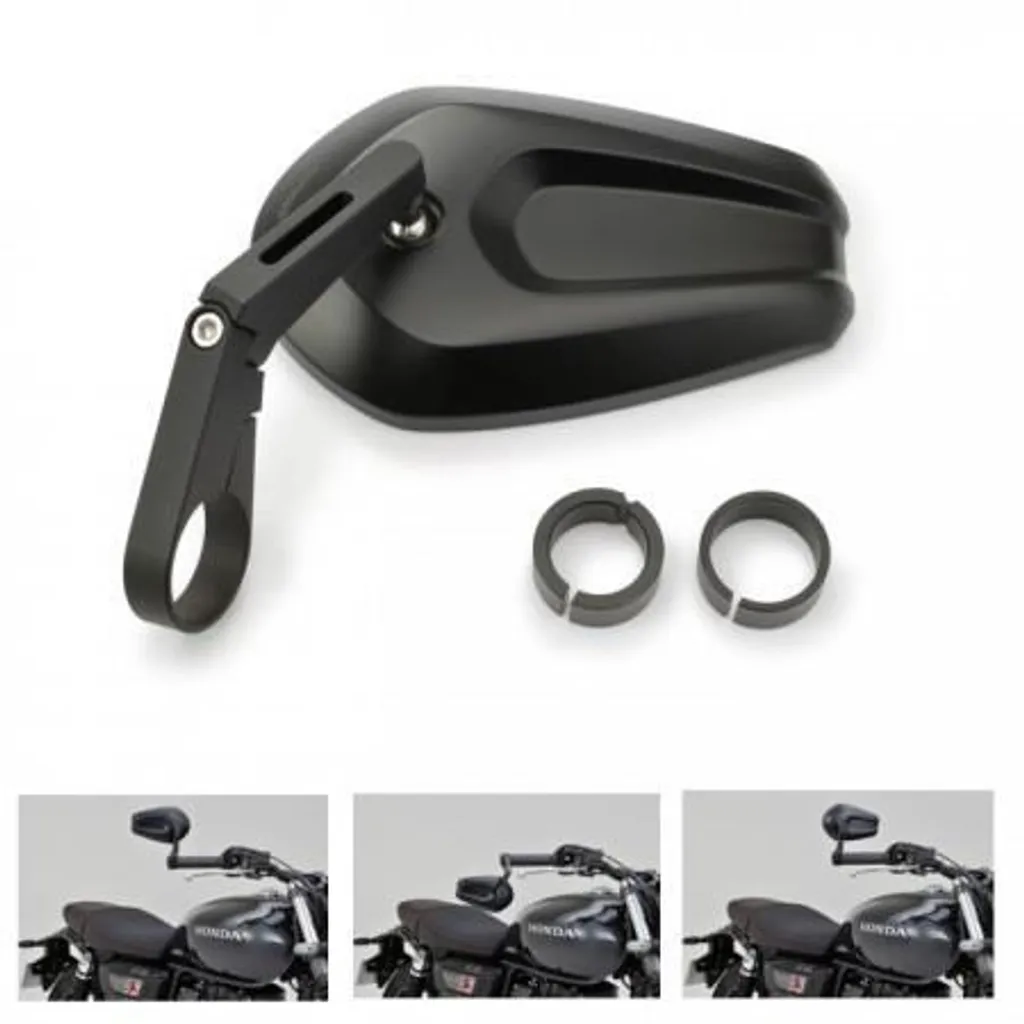Rétroviseur D-MIRROR-13 anti-vibration pour guidon alu de moto