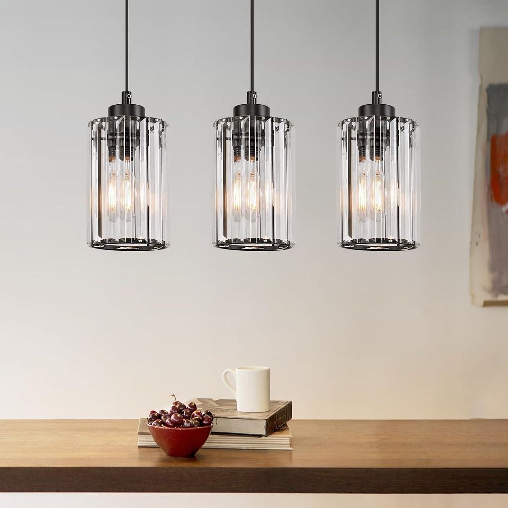 ZMH Suspension lumineuse pour table à manger, à trois Image du produit 