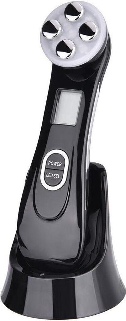 Ultraschall-Schönheitsgerät, Massagegerät, Mitesserentferner, Anti-Falten, 5-in-1-Ultraschall-Schönheitsgerät für das Gesicht, 6 Modi LED-Sp...