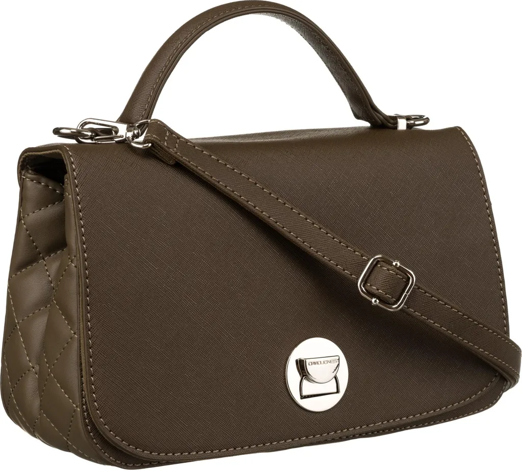 David Jones Borsa Moda Kaki 25,5 cm: Tracolla Postale con Stile