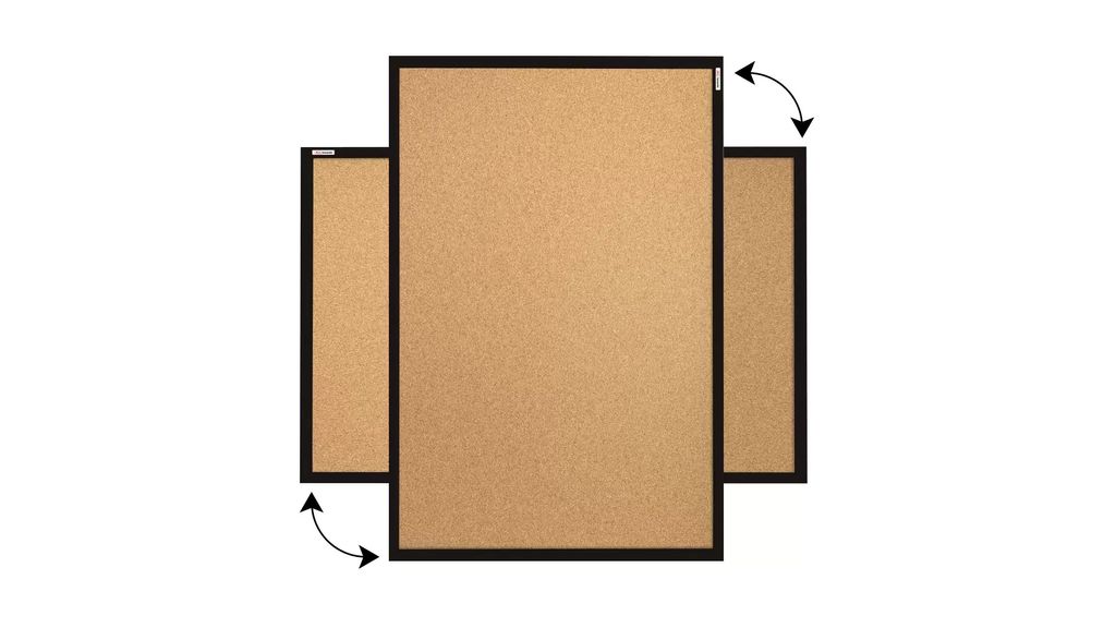 Korková nástěnka v černém dřevěném rámu 120x90 cm Obrázek produktu 4