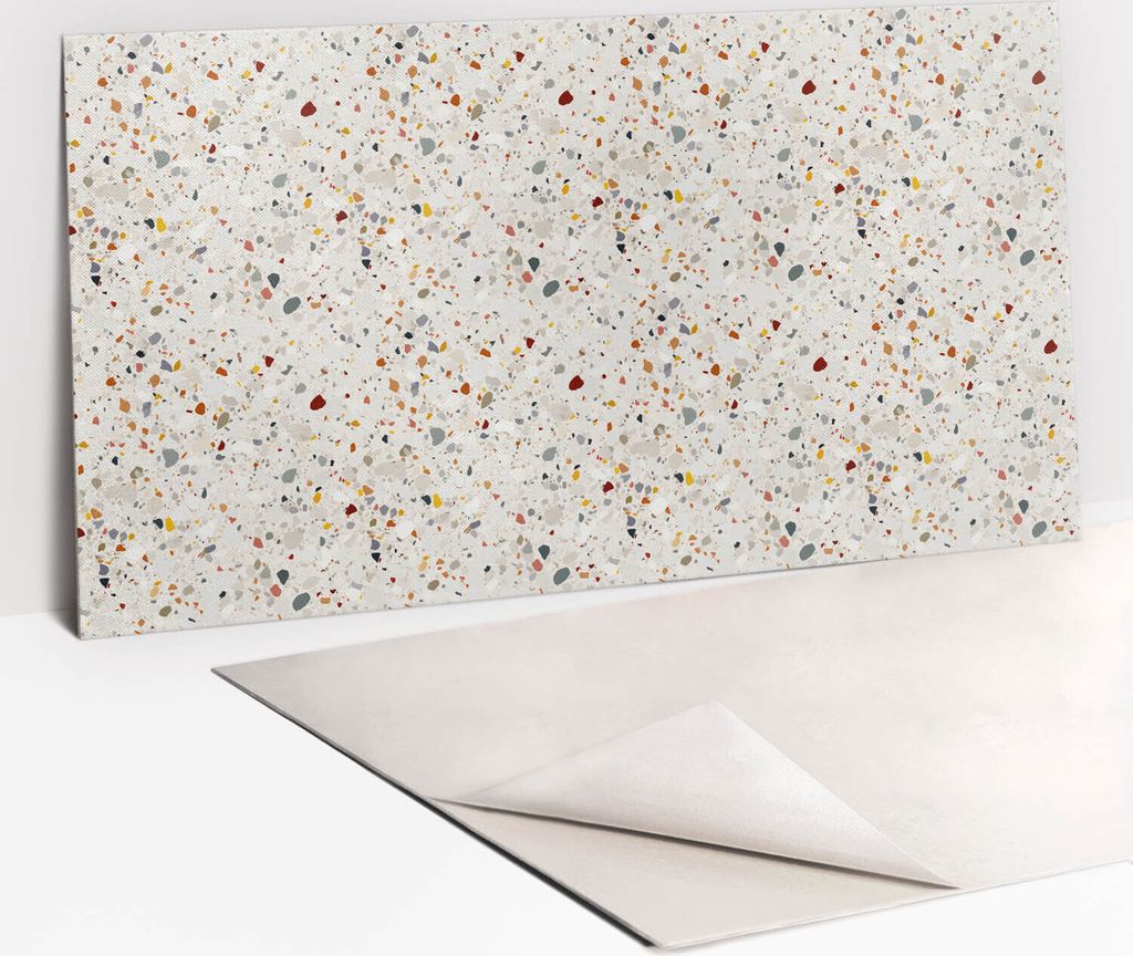 Dekorative PVC Wandpaneele - Küchenpaneele Rückwand hart Innenwand - 100 x 50 - Dekoratives Stein