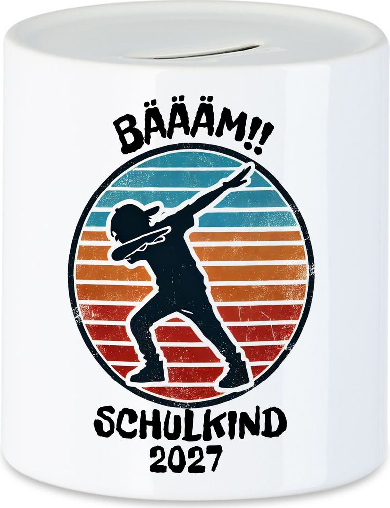 Bääm! Schulkind 2027 Spardose Einschulung Geschenk Schulanfang Schule