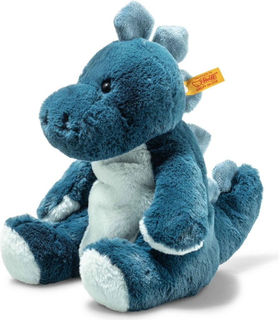 Steiff 087868 Stegosauro beffardo, peluche, 28 cm, azzurro Immagine del prodotto 