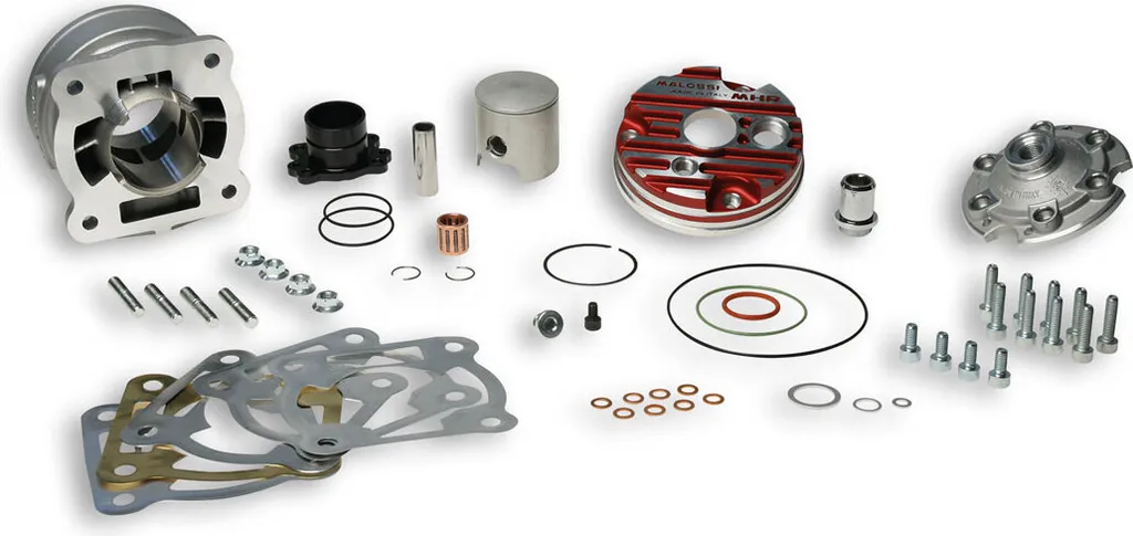 Kit cylindre racing Malossi MHR D 47,6mm à bride avec plot culasse rouge