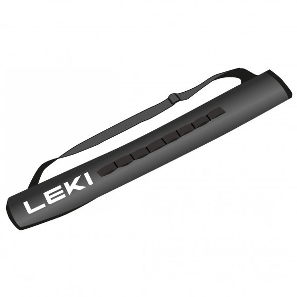 Wandelstokzak, lengte 80 cm, kleur zwart-wit Productafbeelding 