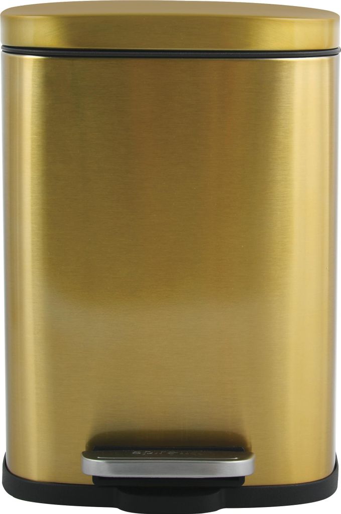 Spirella Treteimer Venedig - matt gold - 5L - Metall - 21 x 30 cm