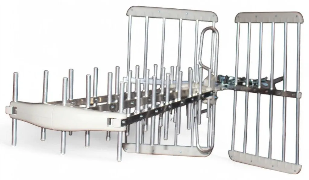 Antenne UHF 5G LTE DVB-T2 en aluminium 38 éléments blanc haute qualité