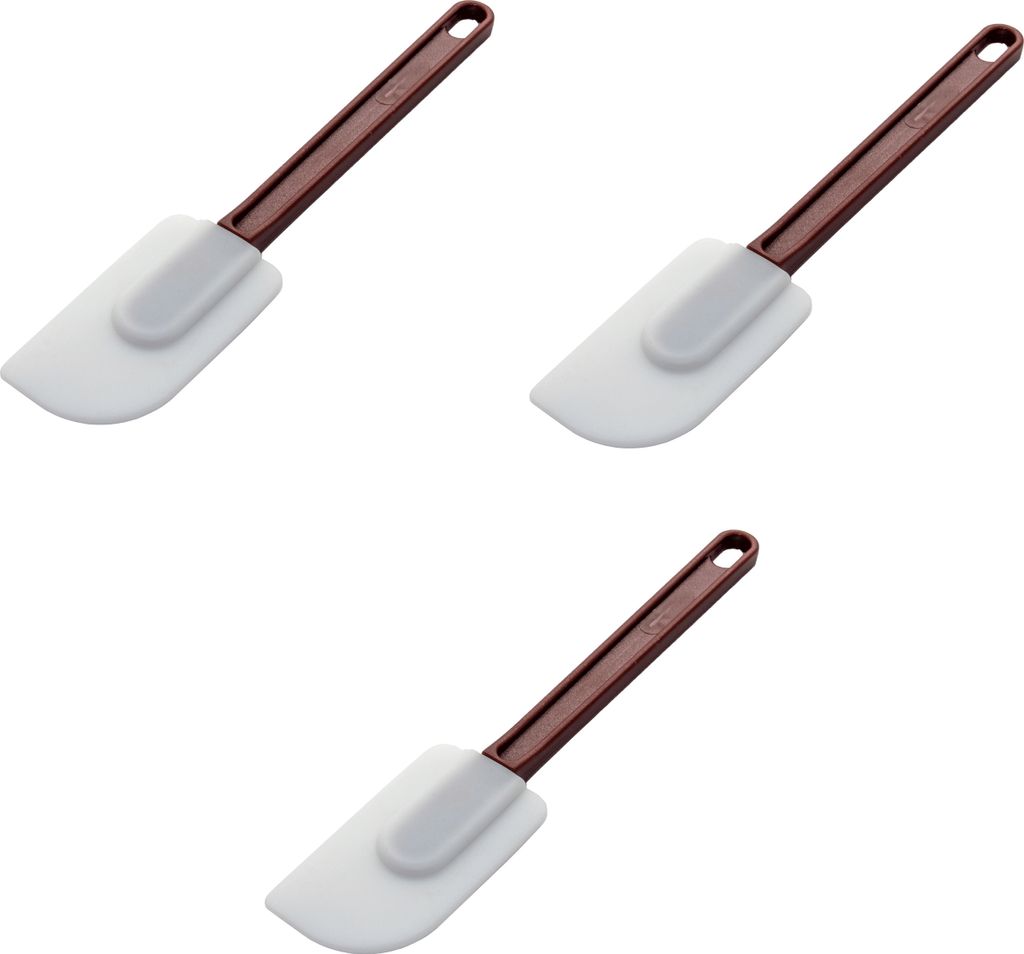 3x Teigschaber Silikon, Gastronomiebedarf Spatel Spatula 35,56 cm, 14 inch
