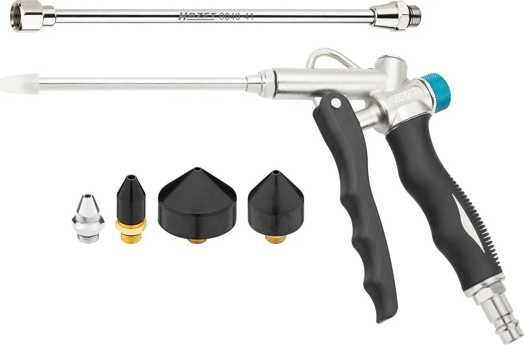 Nettoyage zones difficiles : Pistolet HAZET 9040-4/6 à buses coniques