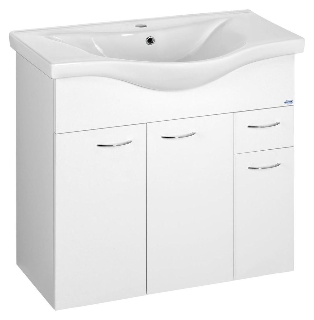 Aqualine KERAMIA FRESH Unterschrank 74,5x74x34,7cm, Weiß