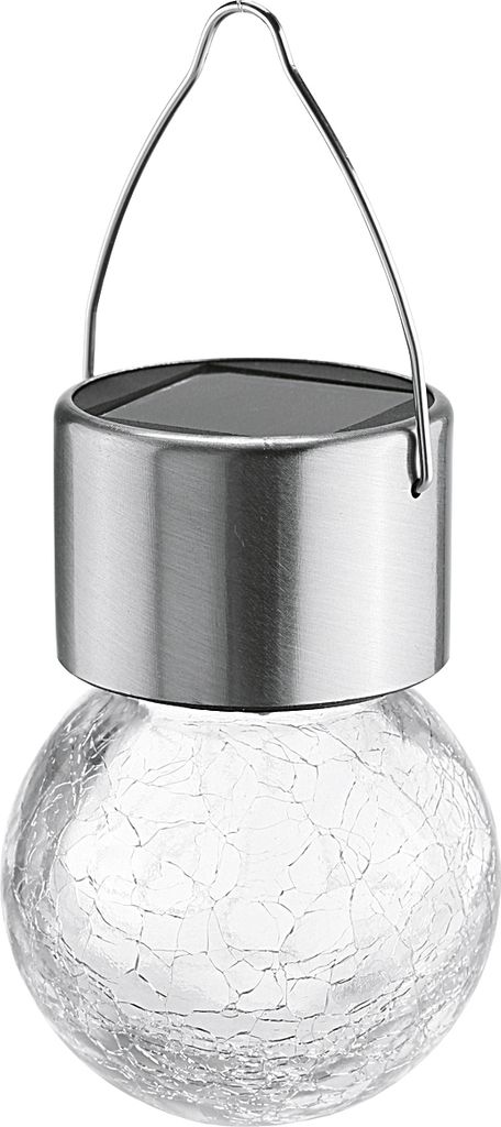 HI Solar-LED-Lichter zum Aufhängen 5 Stk. Risse-Glas-Design Produktbild 3