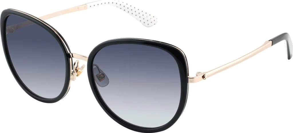 Lunettes Kate Spade JENSEN Noir avec Verres Gris Dégradés et Confort