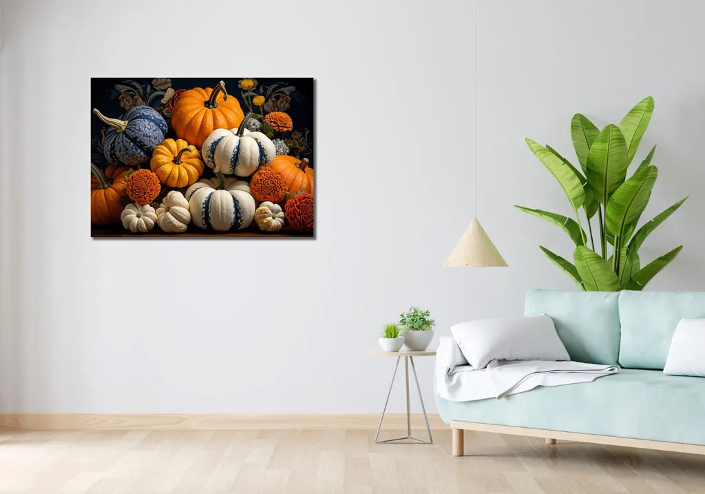 Offerta Quadro 100x70cm Ricchezza Autunnale | Tela Alta Qualità - 2