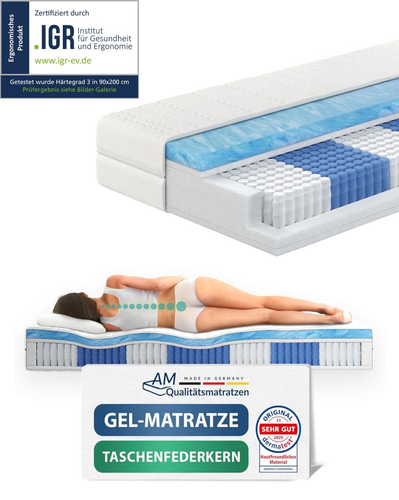 AM Qualitätsmatratzen | Premium Produktbild 