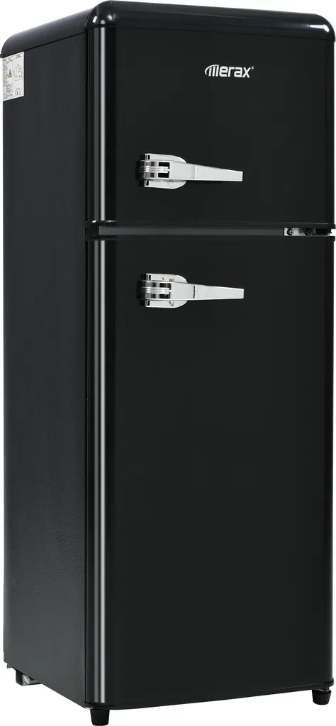 Petit Frigo Congélateur pour Studio et Bureau Noir Compact 92L 41cm