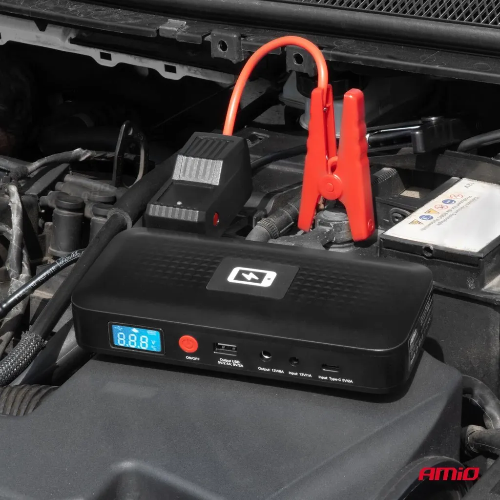 Starter Batteria Auto 12V POWERFUL START + Custodia Rigida Protettiva - 8