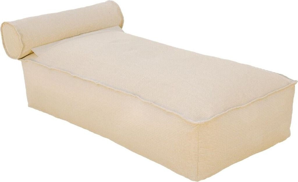 Casa Padrino Luxus Wasserliege mit Kopfstütze Beige 180 cm
