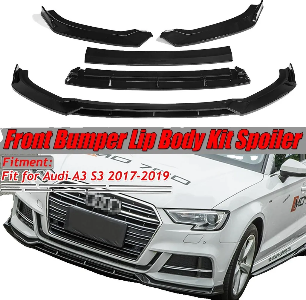Spoiler Avant Audi A3 S-line S3 2017-2019 Solution Protection et Style