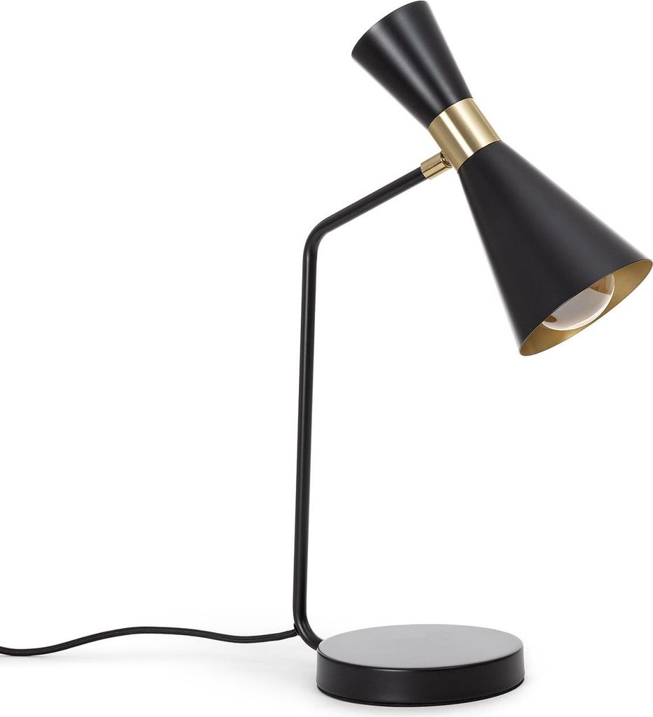 Schreibtischlampe aus Metall Jigger Schwarz