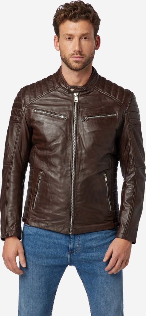 Herren Lederjacke Ricano COOPER – Braun / L