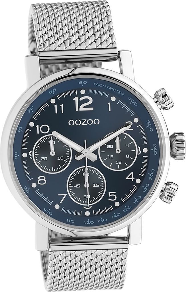 Oozoo Edelstahl Uni Uhr C10904 Analog Quarzuhr Armband silber Timepieces D2UOC10904