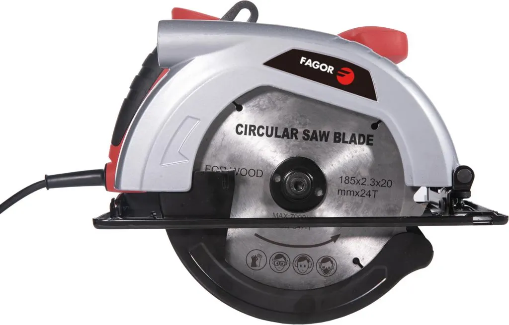 Scie circulaire 1200W Fagor FGSCF31 haute performance 4500 tours minute
