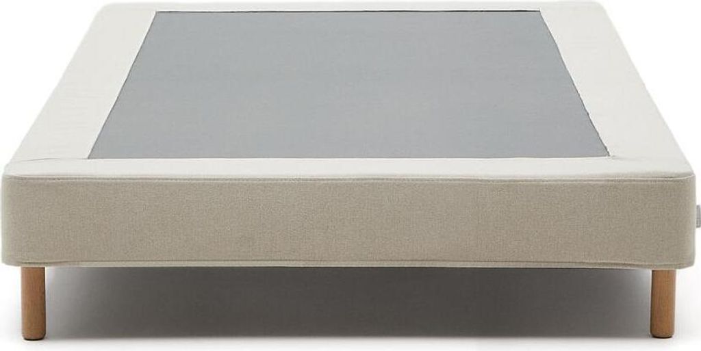 Bettgestell Ofelia 90x200 cm Spanplatte MDF Polyester Beige