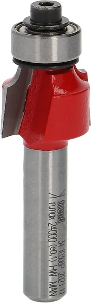 Fresa per arrotondare Freud con cuscinetto a sfera e gambo da 8 mm 34-10308P Raggio 3,0 mm