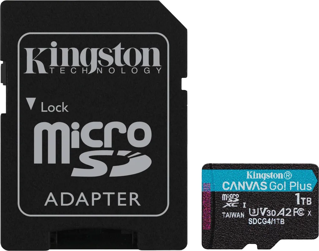 Kingston Canvas Go! Plus 1TB MicroSDXC - Velocità 200MB/s per Video 4K