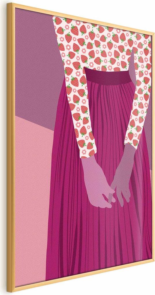 Posterpapier Poster - Strawberry Lady 60x90 cm Menschen h-A-0143-ao-a