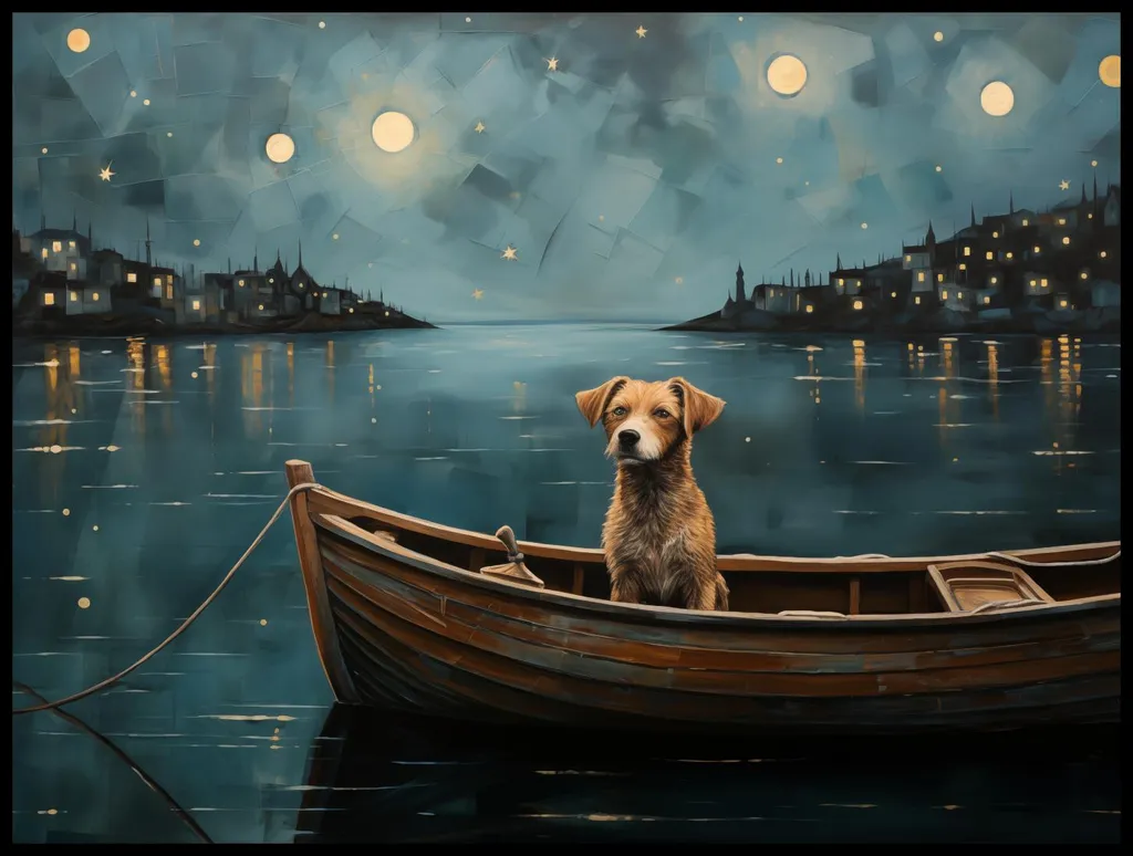 Affiche 100 x 75 cm Aventure à minuit - Poster XL Décoration Murale