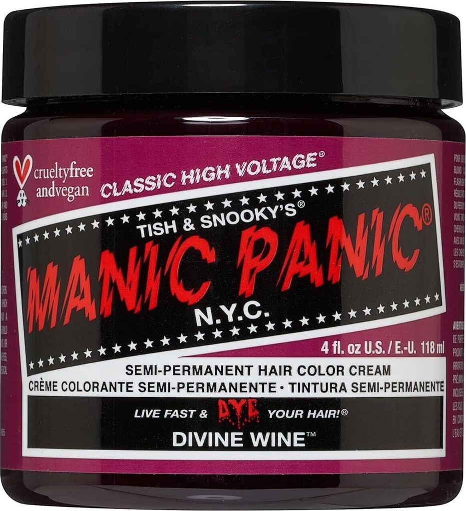 Manic Panic Haarfarbe Kosmetik Divine Veganer leuchtende Farbpflege 118 ml