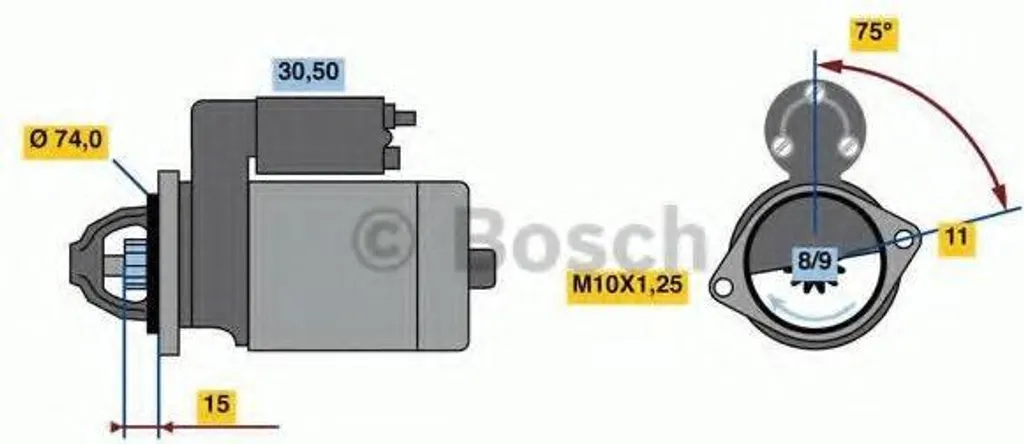 Démarreur pour Toyota Yaris : Démarrez sans effort avec Bosch 12 Volts
