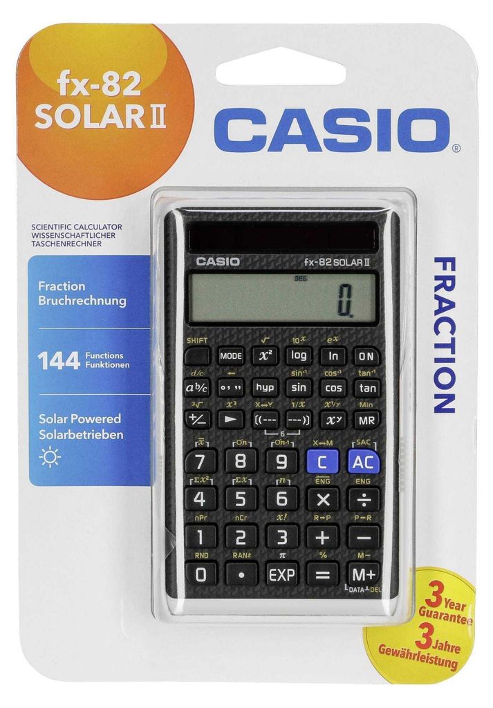 Casio FX 82 SOLAR II Obrázok produktu 