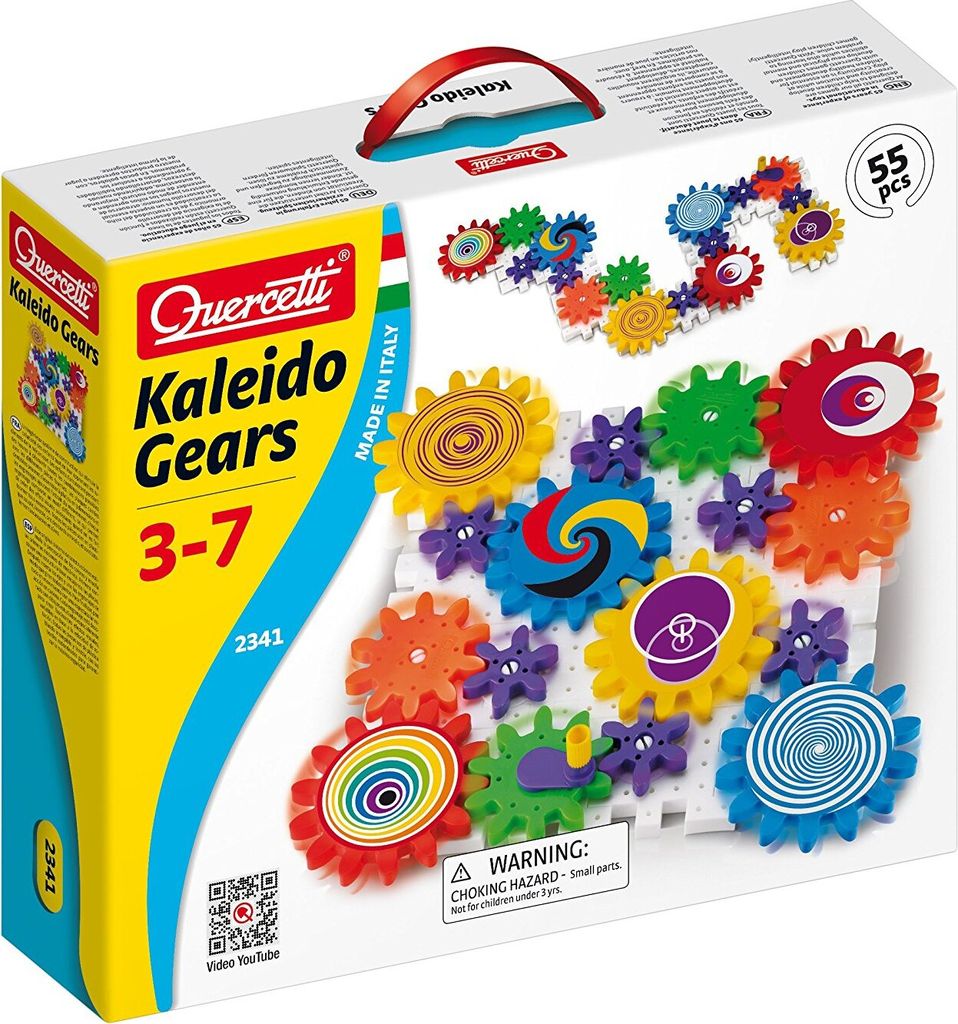 Quercetti Baukasten Kaleido Gears buntes Produktbild 