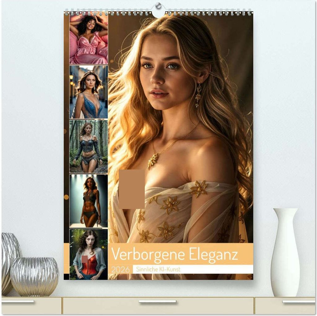 Verborgene Eleganz (hochwertiger Premium Wandkalender 2026 DIN A2 hoch), Kunstdruck in Hochglanz