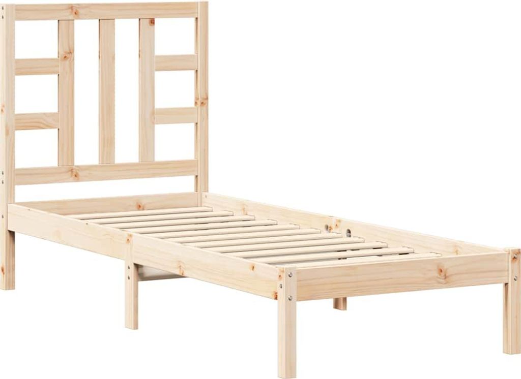 vidaXL Massivholzbett 75x190 cm Produktbild 