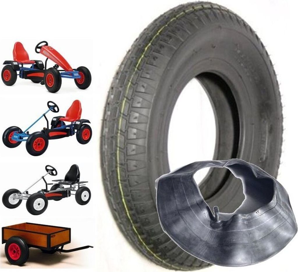Gokart Reifen 4x inkl. Schlauch 480/400-8 400-8 für BERG, Produktbild 4