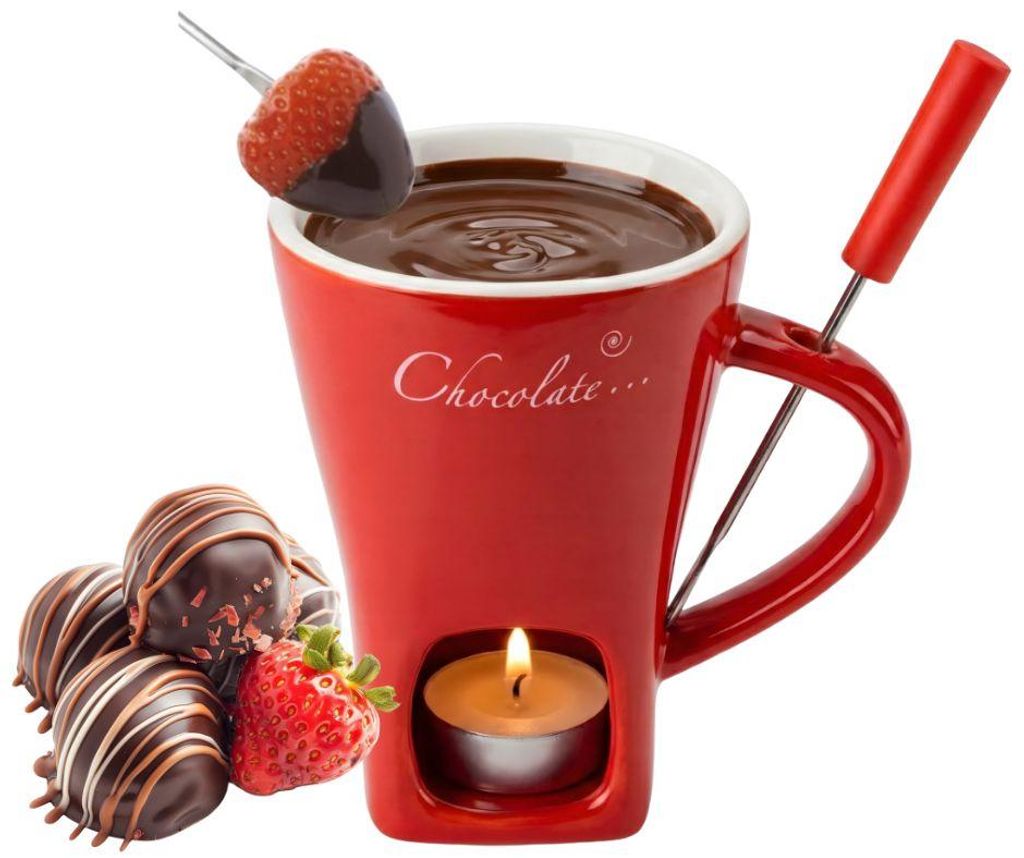 Schokoladen Fondue Set Keramikbecher Fondue Tasse mit Produktbild 