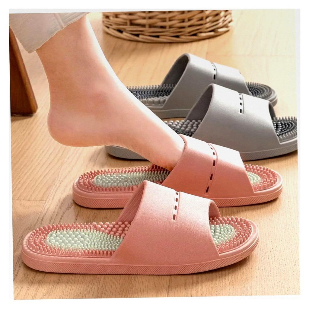 Akupressur-Hausschuhe für Damen, rutschfeste, leichte Massage-Sandalen zur Linderung von Fußschmerzen, Größe 38–39