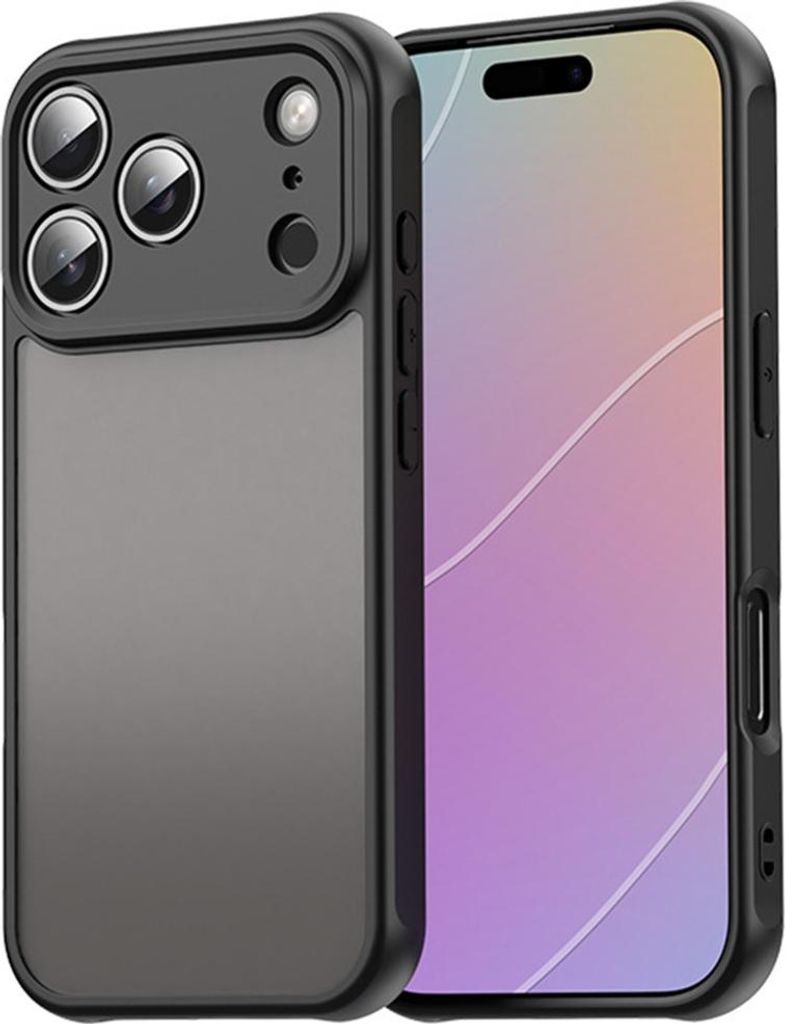 INF Schwarze Matte Magnetische Handyhülle für iPhone 17 Air - Stoßfest