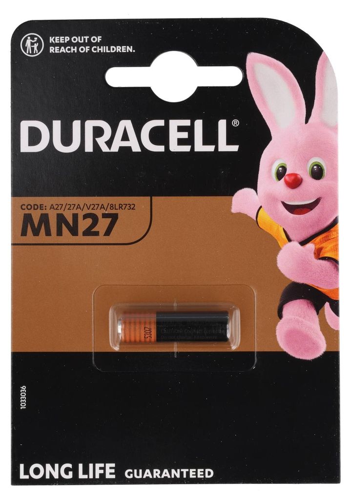 Duracell MN27, LR27 A Alkaline Batterie, 12 Volt, Produktbild 