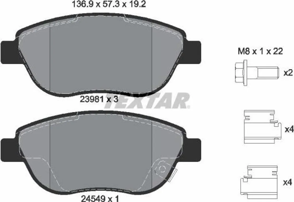 Remplacement plaquettes de frein Corsa D et Fiat 500L - Standard OE TEXTAR