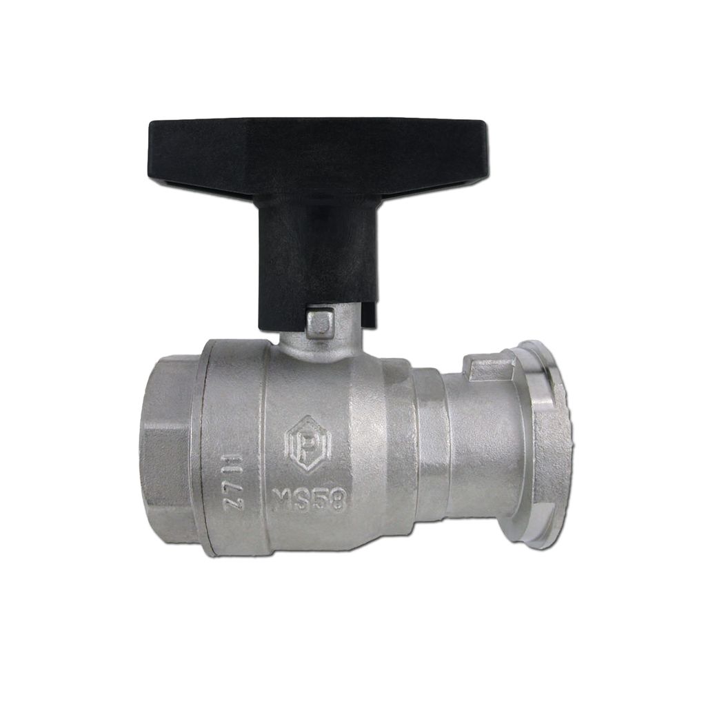 ISO Pumpenkugelhahn 1" T-Griff mit Schwerkraftbremse