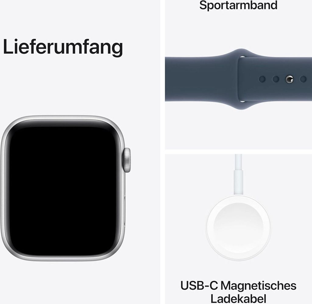 APPLE Watch SE GPS + Cellular 44mm Silver Aluminium Case Produktbild 4