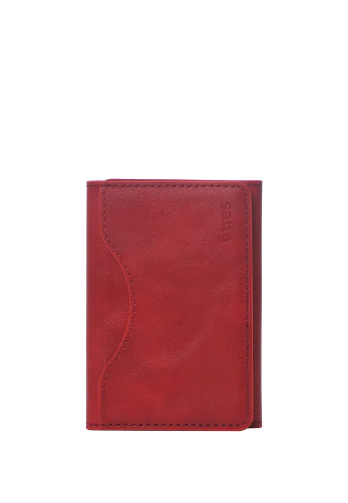 Smart Wallet ETRES Techmade Rosso - Portafoglio Cellulare MagSafe